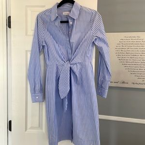 Calvin Klein Shirt Dress with wrap look. Size 4. Never worn.
